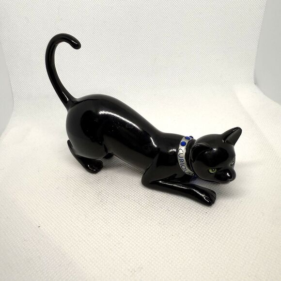 Hamilton Collection Virtues of the Black Cat Individually Captivating CURIOUS - Picture 1 of 6